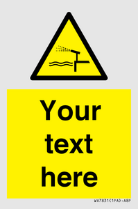 Custom warning water cannon